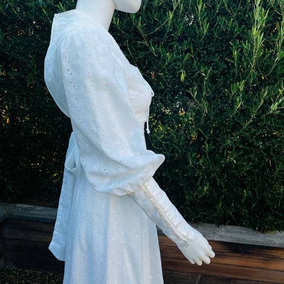 Vintage White Eyelet Gunne Sax Dress by Jessica - Picture 7 of 11